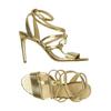 Michael Michael Kors Damen Sandale, Gr. 6.5, gold, Leder