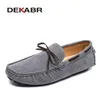 DEKABR Größe 38 ~ 48 Neue Männer Loafers Mokassins Casual Echtem Leder Schuhe Mode Männer Slip on Driving Schuhe Sommer stil Für Männer