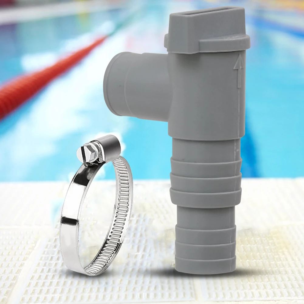 PVC-Pool-Kolbenventil, langlebig, 32 mm, Pool-Filterpumpen-Adapter, auslaufsicher, versiegelt, Ersatz für Teile von Outdoor-Geräten Image