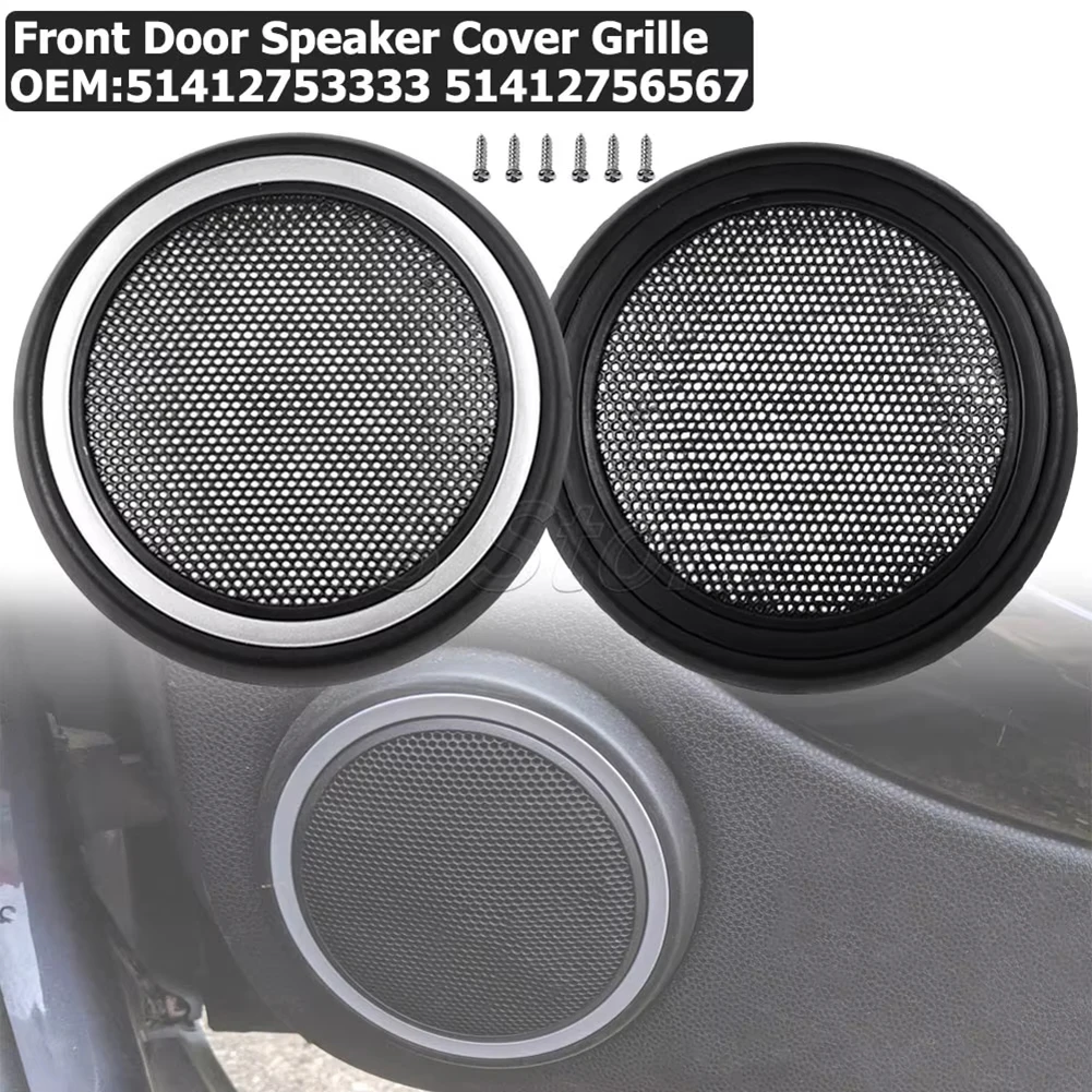 1 Stücke Auto ABS Vordertür Lautsprecher Schutzhülle Grille Für Mini Cooper R56 51412753333 51412756567 Zubehör Image