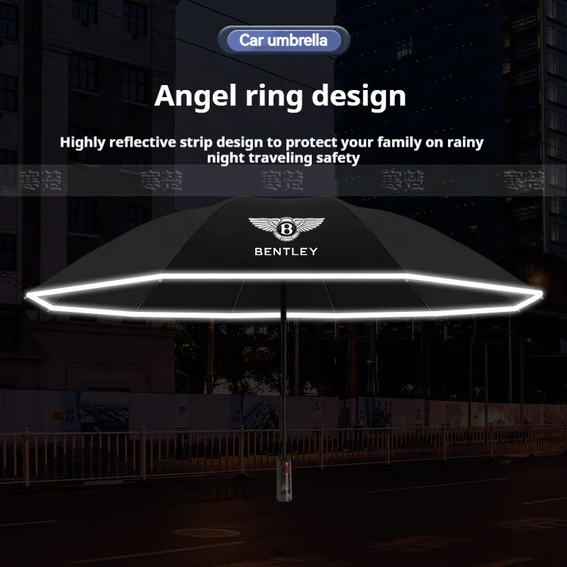Auto vollautomatischer reflektierender Sonnenschirm, zusammenklappbarer Sonnenschirm, Bentley Continental GT MULLINER Bentayga Flying Hurtling Spurlogo Image