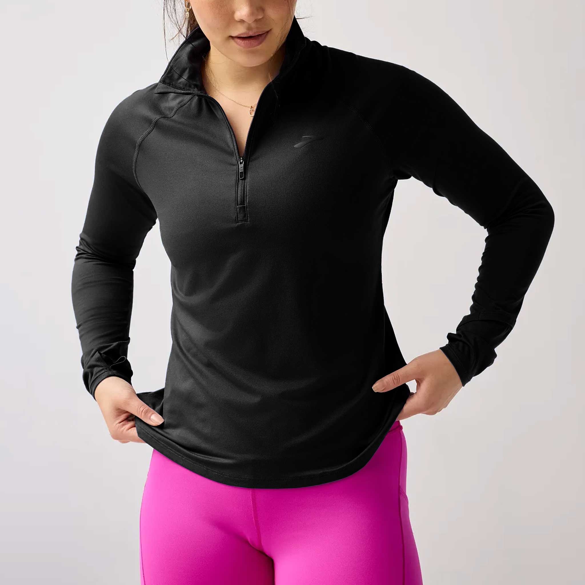 Brooks Dash Half Zip 3.0 Women's Running Apparel Black