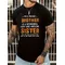 Brother and Sister Printed Tshirt for Men Women Clothing Harajuku Tee Female Streetwear 2000s Harajuku Clothes Y2k Tee Tops