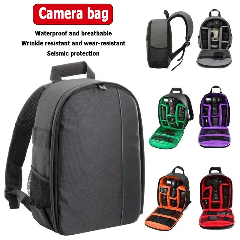Multifunktionaler Outdoor-Kamera-Rucksack, Video, digitale Schulter-Spiegelreflexkamera-Tasche, wasserdichte Kamera-Fototasche für DSLR Sony Image