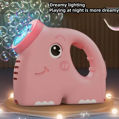 Elephant electric bubble machine, creating an atmosphere for a proposal, stage performance, with lighting, automatic bubble prod
