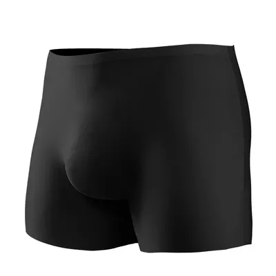 2PCS Herrenunterwäsche, viereckige Herrenhose aus 3D-gepflanzter Eisseide, nahtlose dünne, flache Eckhose, verlängerter Sport, Sommer Image