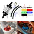 Motocross 8mm CNC lega di alluminio vetro Moto Gas carburante benzina filtro olio accessori Moto per ATV Enduro Dirt Pit Bike
