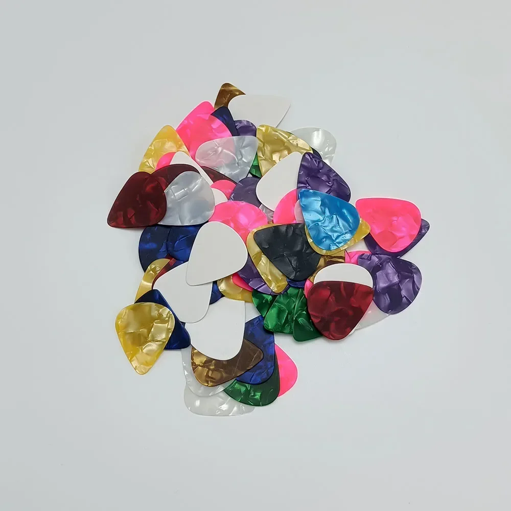 1000 Teile/los Elektrische Gitarre Pick Akustische Musik Picks Plektrum 0,46/0,71/0,81/0,96 Dicke Gitarre Zubehör Zellouid Image