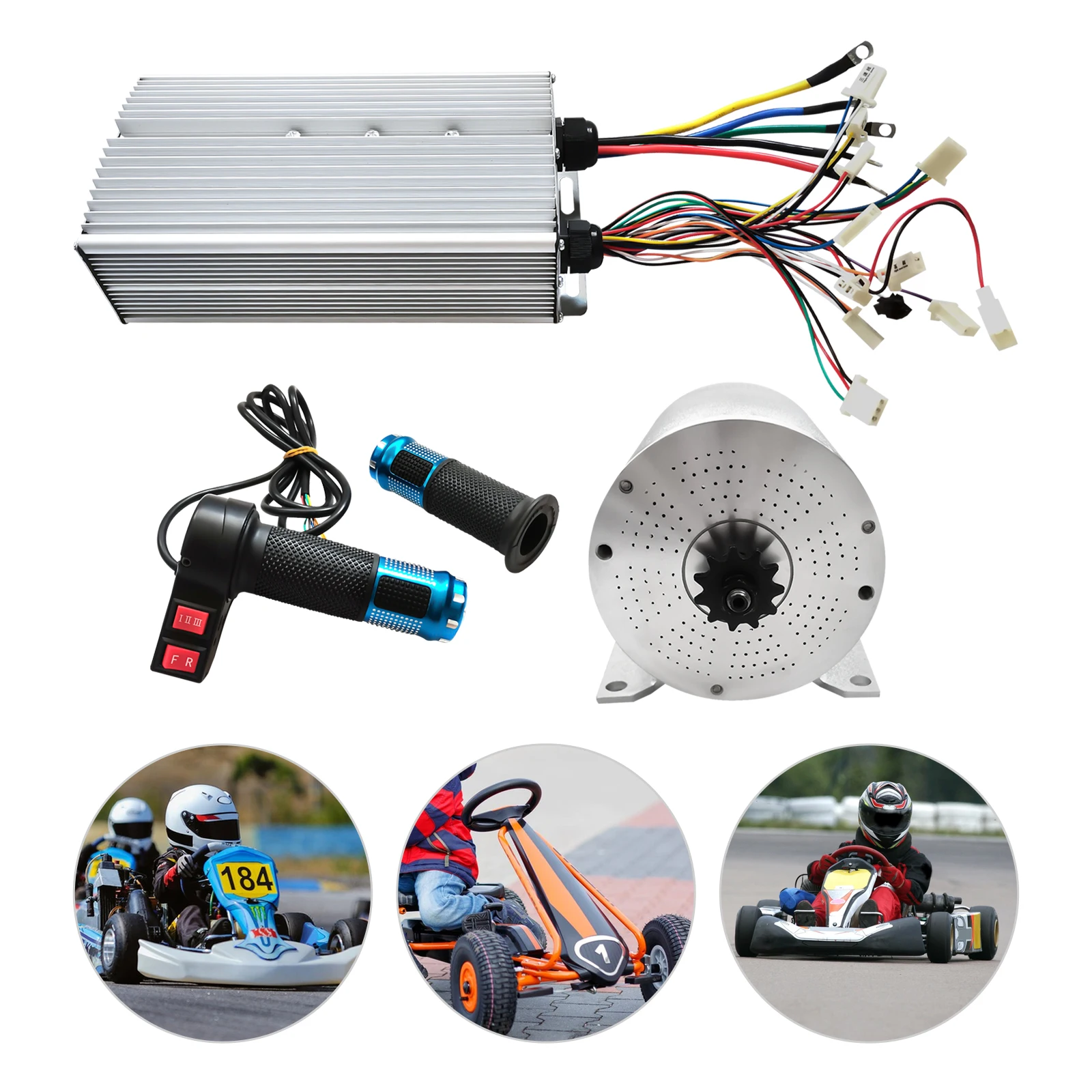 72 V 3000 W bürstenloser Gleichstrommotor-Kit, Roller, Motorradmotor, Go Kart, Elektroroller-DIY-Modifikationskit Image