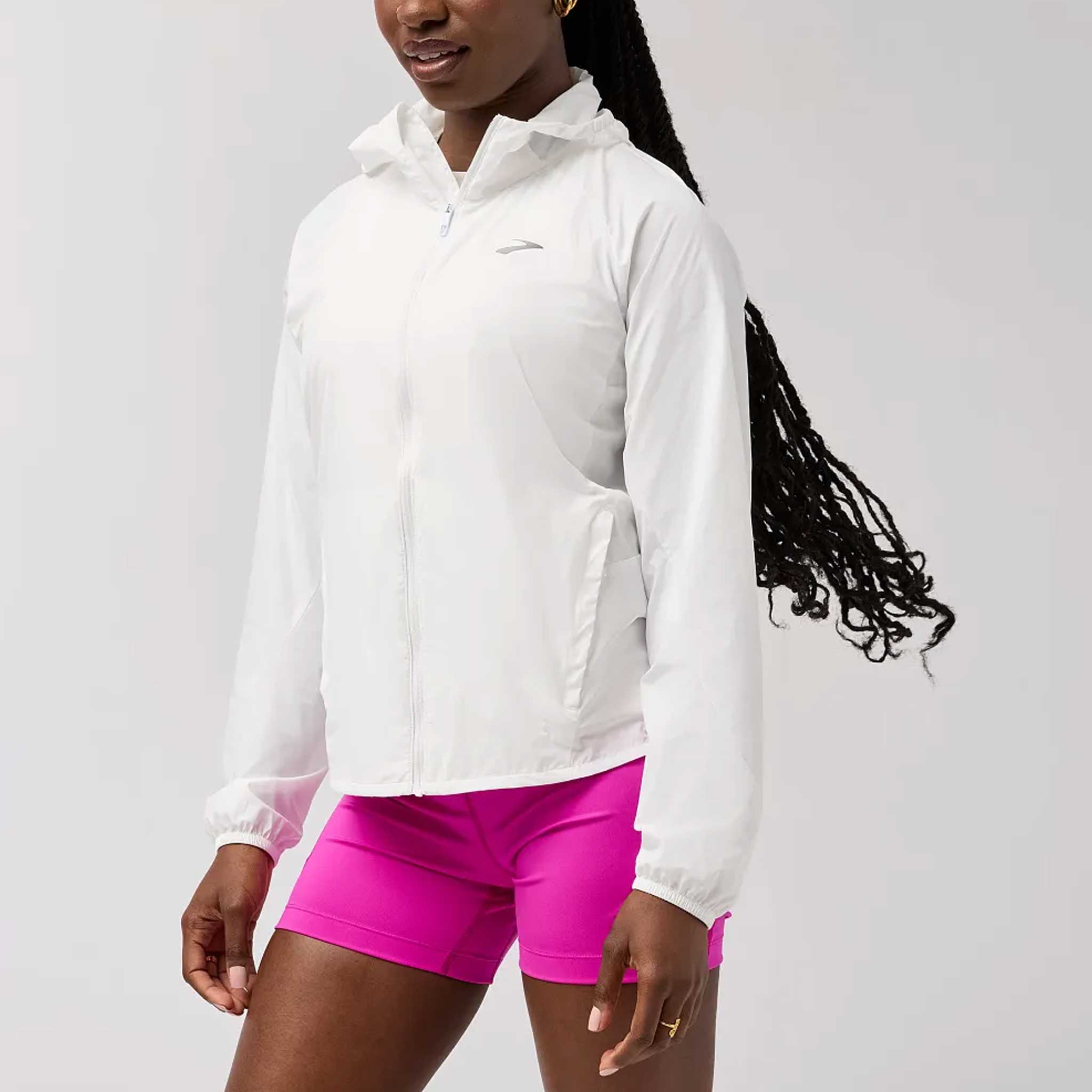 Brooks Canopy Packable Jacket Women's Running Apparel White