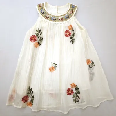 Sommer besticktes Kleid für 0 bis 8 Jahre süßes Mädchen Tank Top schiere Kleid Kinder kleidung Kinder Prinzessin Kleid Image