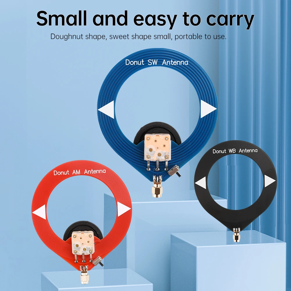 10kHz-180MHz Donut Antenne Transimpedanz Verstärker Donut SW Antenne für Radio Walkie Talkie Modul AM Mittelwelle Antenne Image