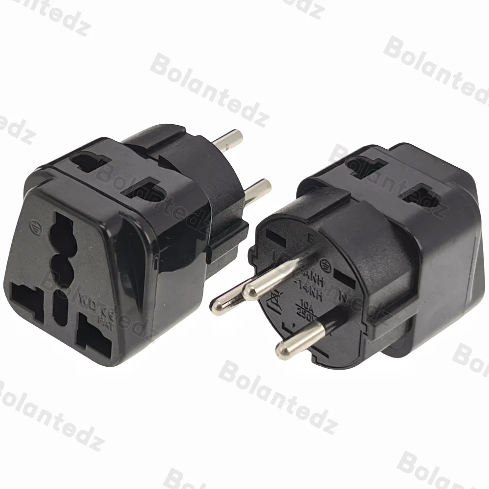 Universal AU US EU UK zu Israel Steckeradapter Reiseadapter 1 bis 2 Steckdose Palästina Israel Steckerkonverter AC-Steckdose Image