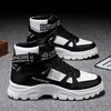 High Top männer Stiefel Pu Leder Herren Schuhe Plus Größe Vulkanisierte Schuhe Non-slip Plattform Männer Turnschuhe Bequeme tenis Hombres