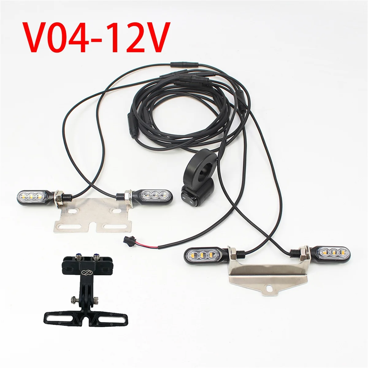 Ebike Blinker Elektrofahrrad Ebike Blinker V04 12V Wasserdichtes Kabel LED blinkt V04-12V Image