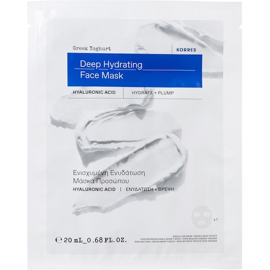KORRES Gesichtspflege Greek-YoghurtIntensiv feuchtigkeitsspendende Tuchmaske 20 ml (363,00 € / 1 l)