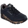 Wedgesneaker SKECHERS "UNO-LOVING LOVE", Damen, Gr. 37, gold (schwarz, goldfarben), Lederimitat, sportlich, Schuhe, Freizeitschuh, Halbschuh, Schnürschuh mit coolem Graffiti-Print