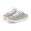 Sabot VIVANCE "Sneaker, Clog", Damen, Gr. 38, grau (hellgrau), Obermaterial: 100% Textilmaterial. Futter: 100% Textilmaterial. Decksohle: 100% Textilmaterial. Laufsohle: 100% Synthetik, unifarben, casual, Schuhe, zum Reinschlüpfen mit Schnürung VEGAN