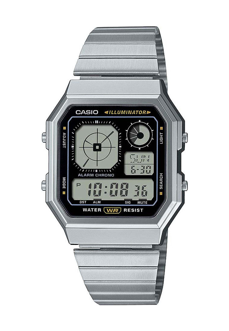 Casio A130WE-1AEF Mens Collection Watch - Silver Stainless Steel - One Size | Casio Sale | Discount Designer Brands