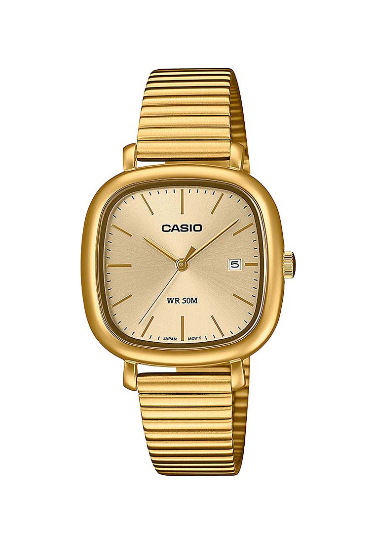 Casio Womens LTP-B166G-9AVEF Ladies Collection Watch - Gold Stainless Steel - One Size | Casio Sale | Discount Designer Brands