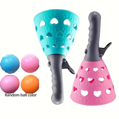6pcs/1Set Catching Launchers Engaging In Outdoor And Indoor Games Playing A Game Of Passing And Catching With 2 Catching Launchers 4 Balls And Beach Toys For Yard Games