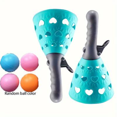 6pcs/1Set Catching Launchers Engaging In Outdoor And Indoor Games Playing A Game Of Passing And Catching With 2 Catching Launchers 4 Balls And Beach Toys For Yard Games