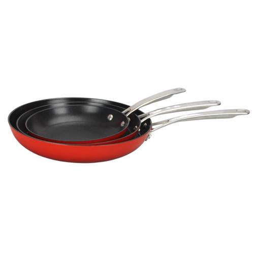 Set de 3 poêles rouge 20/24/28cm - '' Red AirIron''