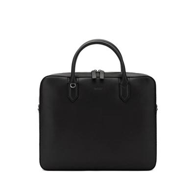 Leather Briefcase - Black - Bally Briefcases