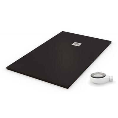 PDD - Duschwanne extra flach natural schwarz ral 9005 80x140 Image