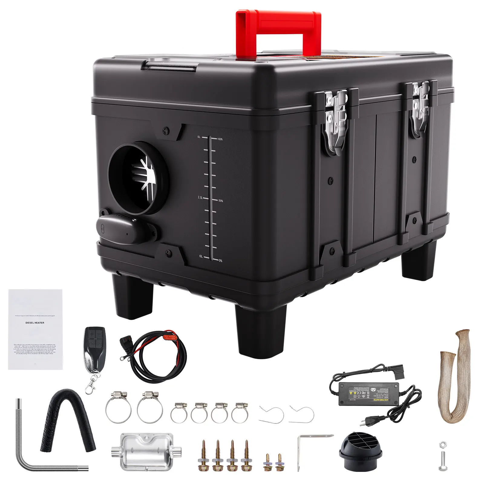 SucceBuy 8KW chauffage Diesel 12V/24V chauffage à Air Diesel chauffage de voiture avec Bluetooth et alarme CO chauffage de stationnement pour véhicules et extérieur