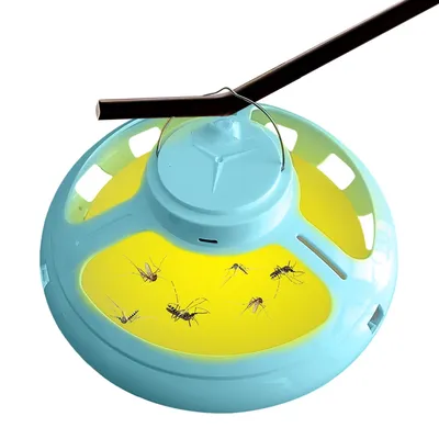 Flea Light Traps with 5 Sticky Pads USB Rechargeable Pest Control Killer Pest Control Flea Catcher for Bugs Moths Gnats