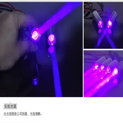 Fat Thick Beam 405nm 250mW Violet Blue Laser Module KTV DJ Bar Stage Lighting 3.7V
