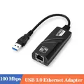 Scheda di rete cablata USB 3.0 da 100 Mbps Convertitore adattatore Ethernet Lan da USB a Rj45 Gigabit per PC portatile MacBook Windows 10