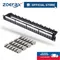 ZoeRax 24-Port Shielded RJ45 Network Patch Panel with Jack Shutter and Cable Management Bar for Keystone Jack/Coupler