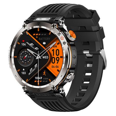 IP68 Waterproof Smart Watch Men 600mAh Outdoor SmartWatch Compass Heart rate LED Flashlight Bluetooth Call Sports Smartwatch