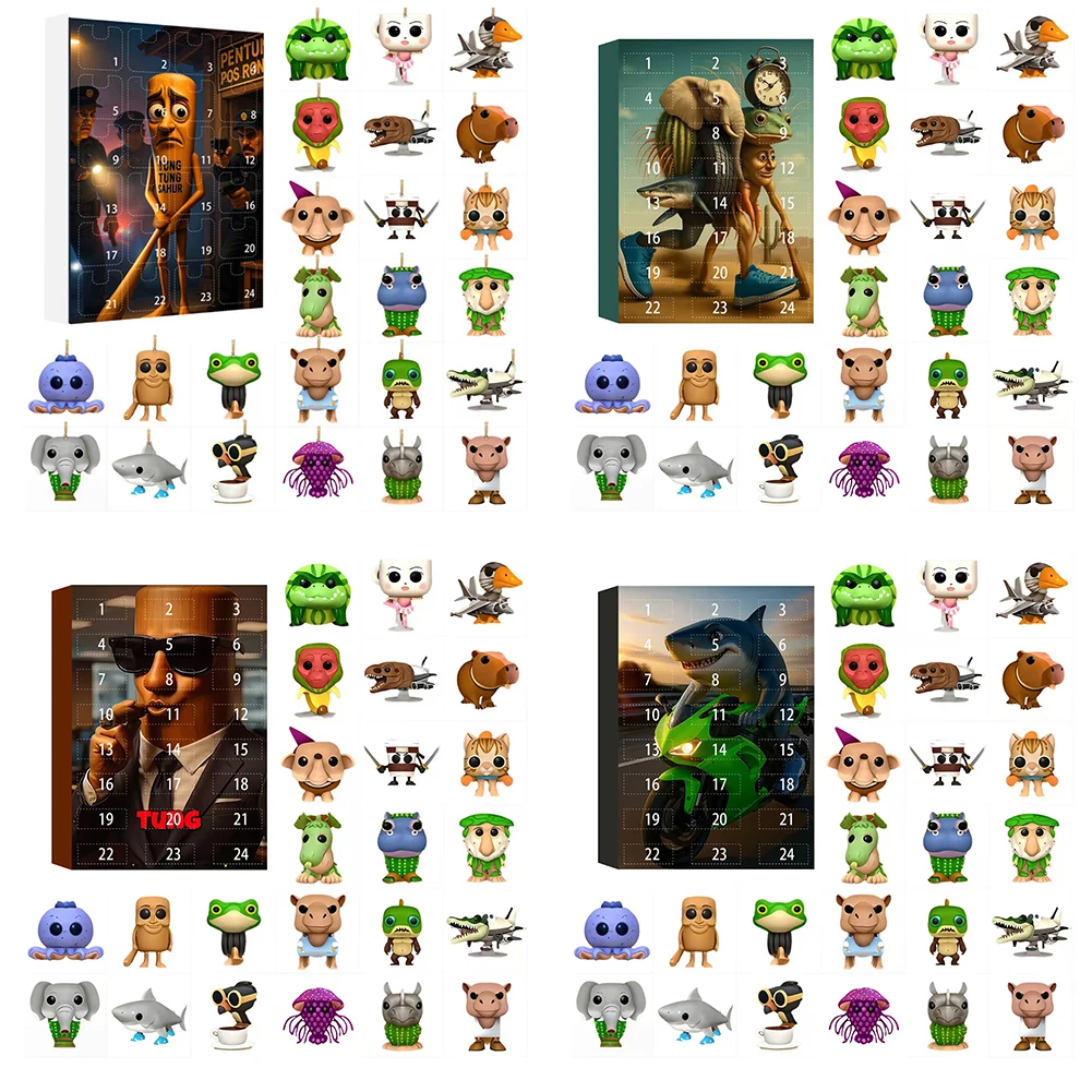 Tung Tung Sahur Charakter Blind Boxen Guess Bag Mystery Box Spielzeug Lustige Puppe Spielzeug Geschenk Desktop Dekoration Sammlung Lustige Puppe Spielzeug