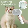 3-in-1 Dog Hair Brush Cat Hair Brush Electric Pet Cleaning Brush Steam Spray Brushes Massage Hair Removal Comb Anti-Tangle