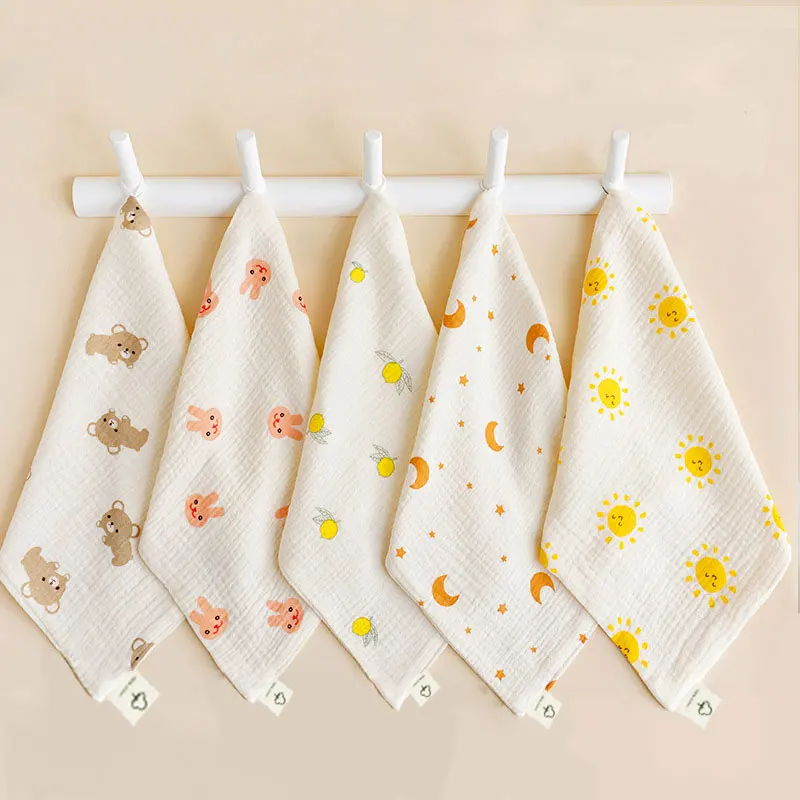 Weiche Reine Baumwolle Garn Tuch Sabbern Handtuch Baby Quadratischen Handtuch Gesicht Handtuch Rülpsen Handtuch kinder Kleine Quadratische Handtuch Kleine Handtuch
