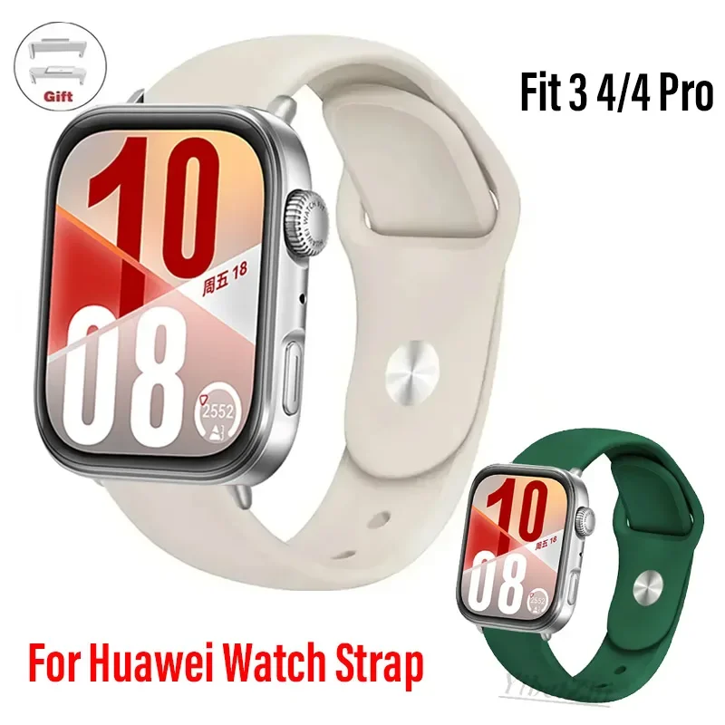 Silikonarmband für Huawei Watch Fit 3 4-Band Smartwatch Ersatz Sport Correa Armband für Huawei Watch Fit 4 Pro Zubehör Image
