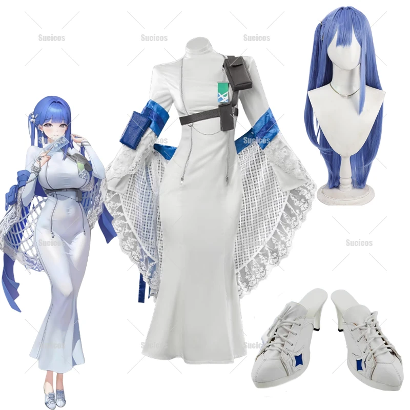 Spiel NIKKE: Die Göttin des Sieges Arcana Cosplay Kostüm Perücke Mädchen Sexy Kleid Set Frauen Halloween Rollenspiel Kostüme Schuhe Image