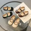 Mädchen PU Schuhe Frühling Herbst Kinder Neue Schwarz Nette Schleife Kinder Einfarbig Loafer Beige Größe 21-30