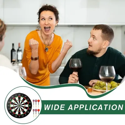 Professionelle Dartscheiben für Erwachsene, stabiles Beflockungsbrettspiel-Set mit 6 Darts, dickes Sportturnier-Spielspielzeug für Erwachsene Image