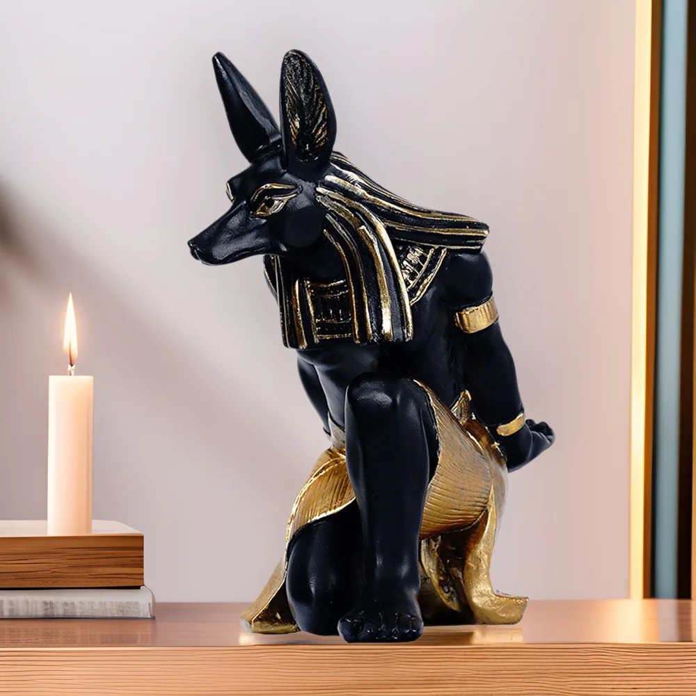 Harz Ägypten Anubis Gott Controller Halter Für PS4/PS5/XBOX/Schalter Gamepad Handy Halter Desktop Display stehen Weihnachten Geschenk Image