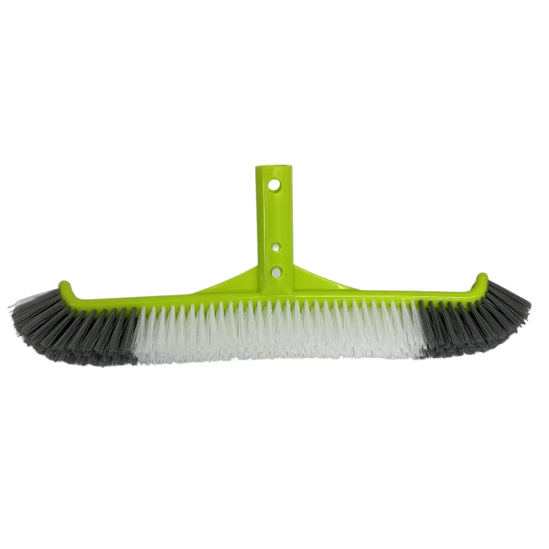 17,5-Zoll-Poolbürste mit gebogener Kante – EZ-Clips für die Reinigung von Wänden, Fliesen und Böden