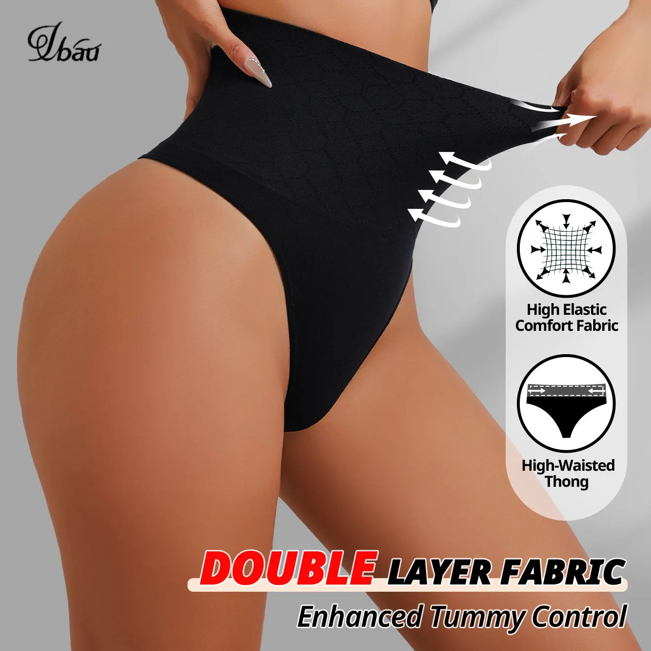 Hohe Taille Bauch Steuer Höschen Frauen Tanga Panty Shaper Abnehmen Unterwäsche Kolben-heber Bauch Gestaltung Cincher Kurze Body Shaper Image