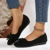 Elegante Damen-Ballettschuhe mit gestreifter Schleife – atmungsaktive und bequeme One-Step-Schuhe, geeignet für alle Jahreszeiten 2024