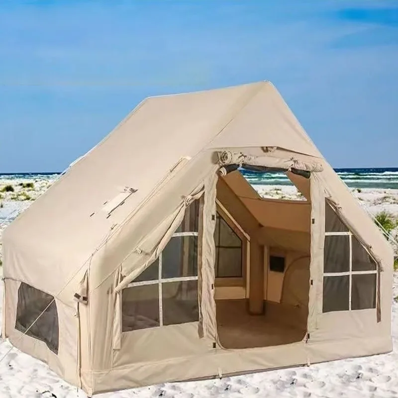 Oxford Tuch Camping Zelte Outdoor Tragbare Schnelle Automatische Öffnung Aufblasbare Zelt Regendicht Sonnenschutz Camping Ausrüstung Image