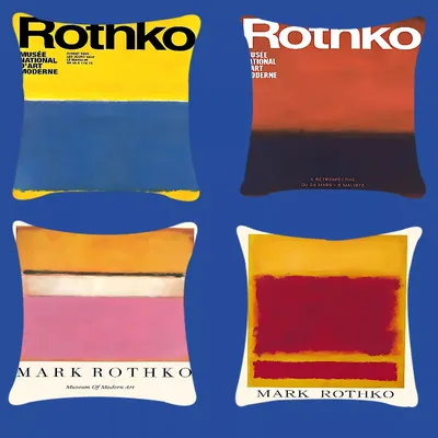 Mark Rothko Abstrakter bunter Kissenbezug, Sofa-Kissenbezug, Heim- und Raumdekoration, Kindergeschenk Image