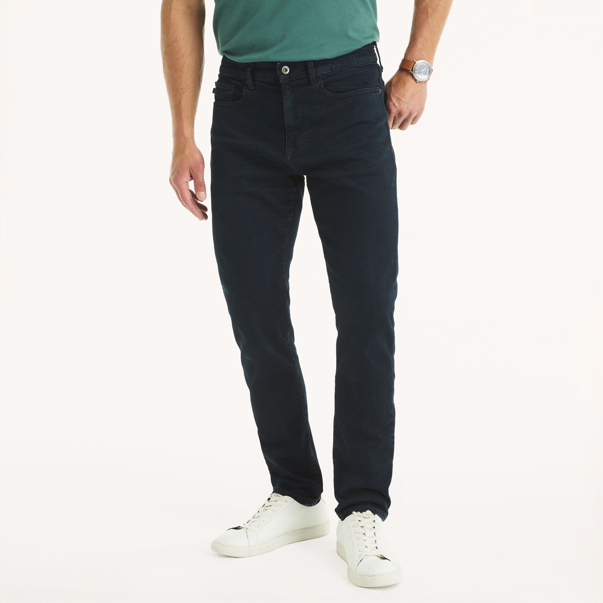 Nautica Men's Athletic Slim Stretch Denim 006 (New Black), 32x30