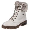 Winterboots REMONTE "ELLE-Collection", Damen, Gr. 42, weiß (weiß, kombiniert), Leder, Textil, casual, Schuhe, mit Kontrastnaht